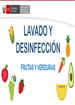 Lavado y desinfeccion de Frutas y Verduras