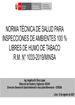 NORMA TÉCNICA DE SALUD PARA INSPECCIONES DE AMBIENTES 100 % LIBRES DE HUMO