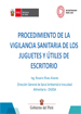 Procedimiento de Vigilancia Sanitaria de Juguetes y Útiles de Escritorio