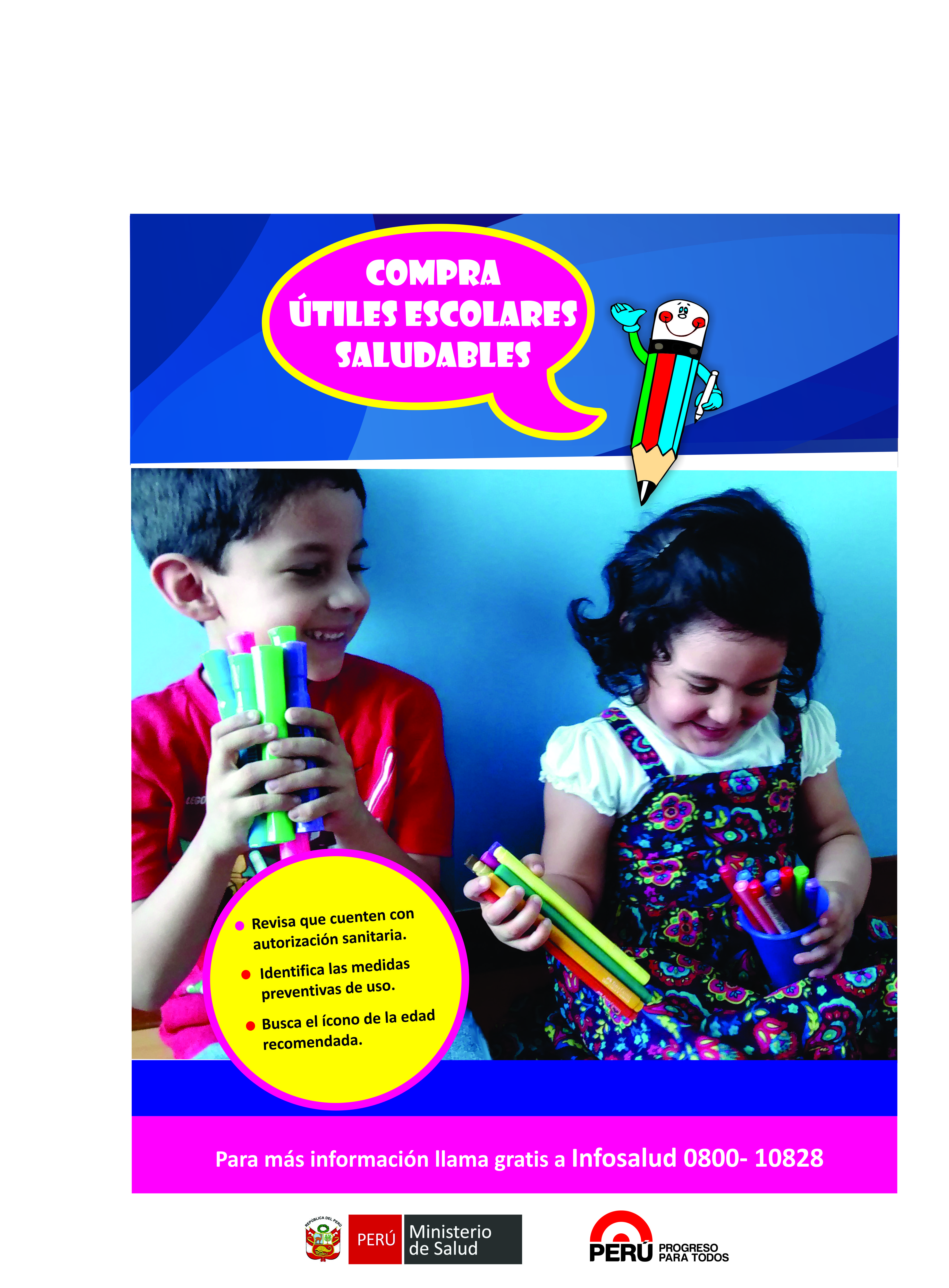 DIGESA INICIA CAMPAÑA “UTILES ESCOLARES SALUDABLES” | DIGESA